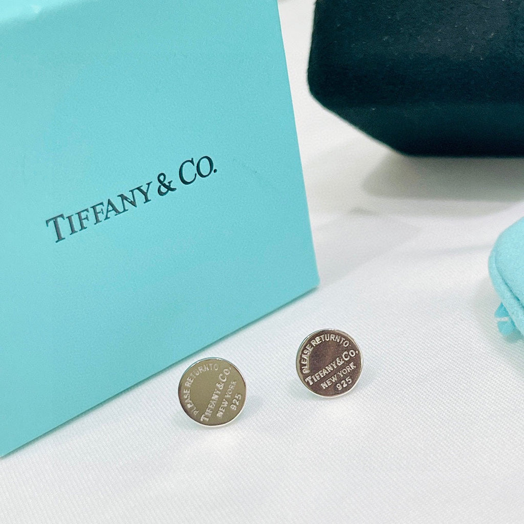 18K Return to Tiffany & Co. Circle Stud Earrings