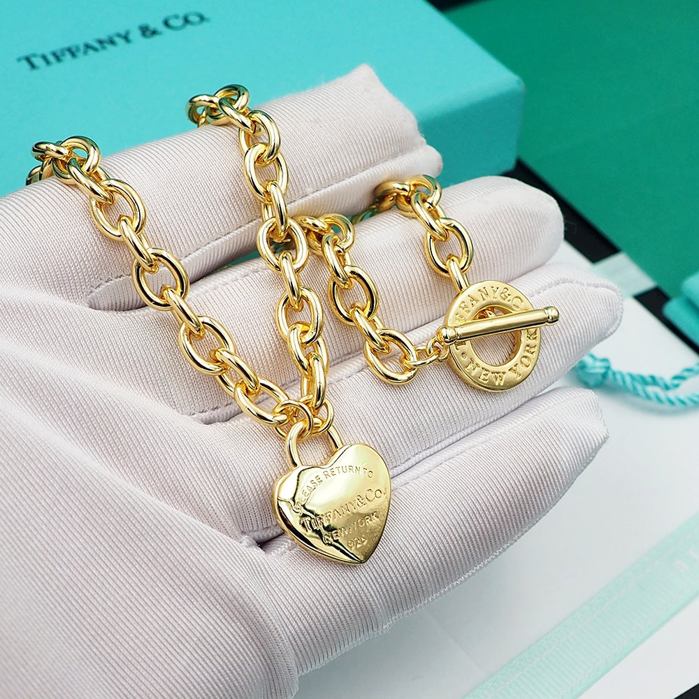 18K Tiffany & Co. Tag Chain Necklace