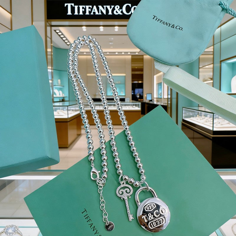 18K Return to Tiffany & Co. 1837 Lock Necklace
