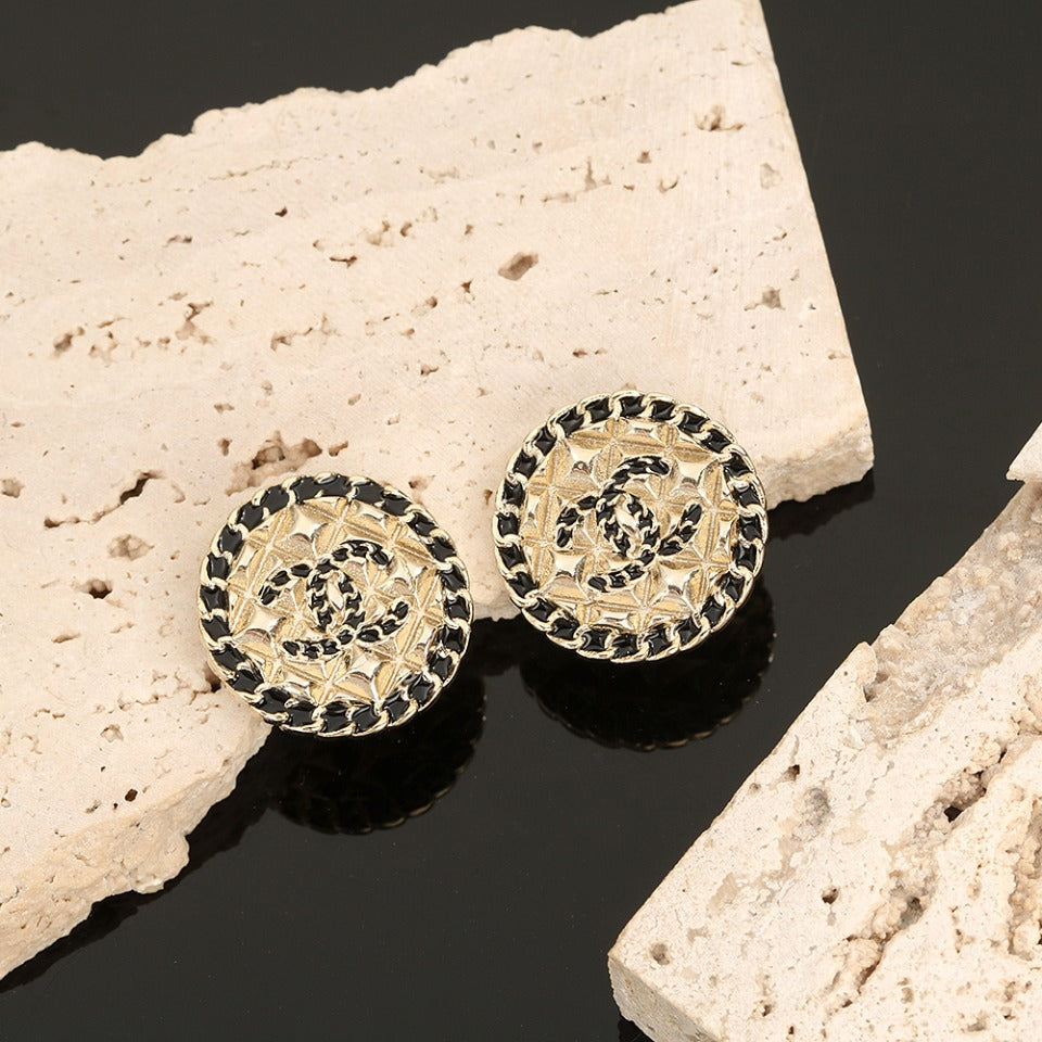 18K Chanel Strass Earrings