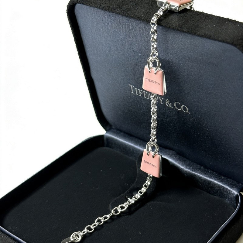 18K Return to Tiffany & Co. Pink Bag Bracelet