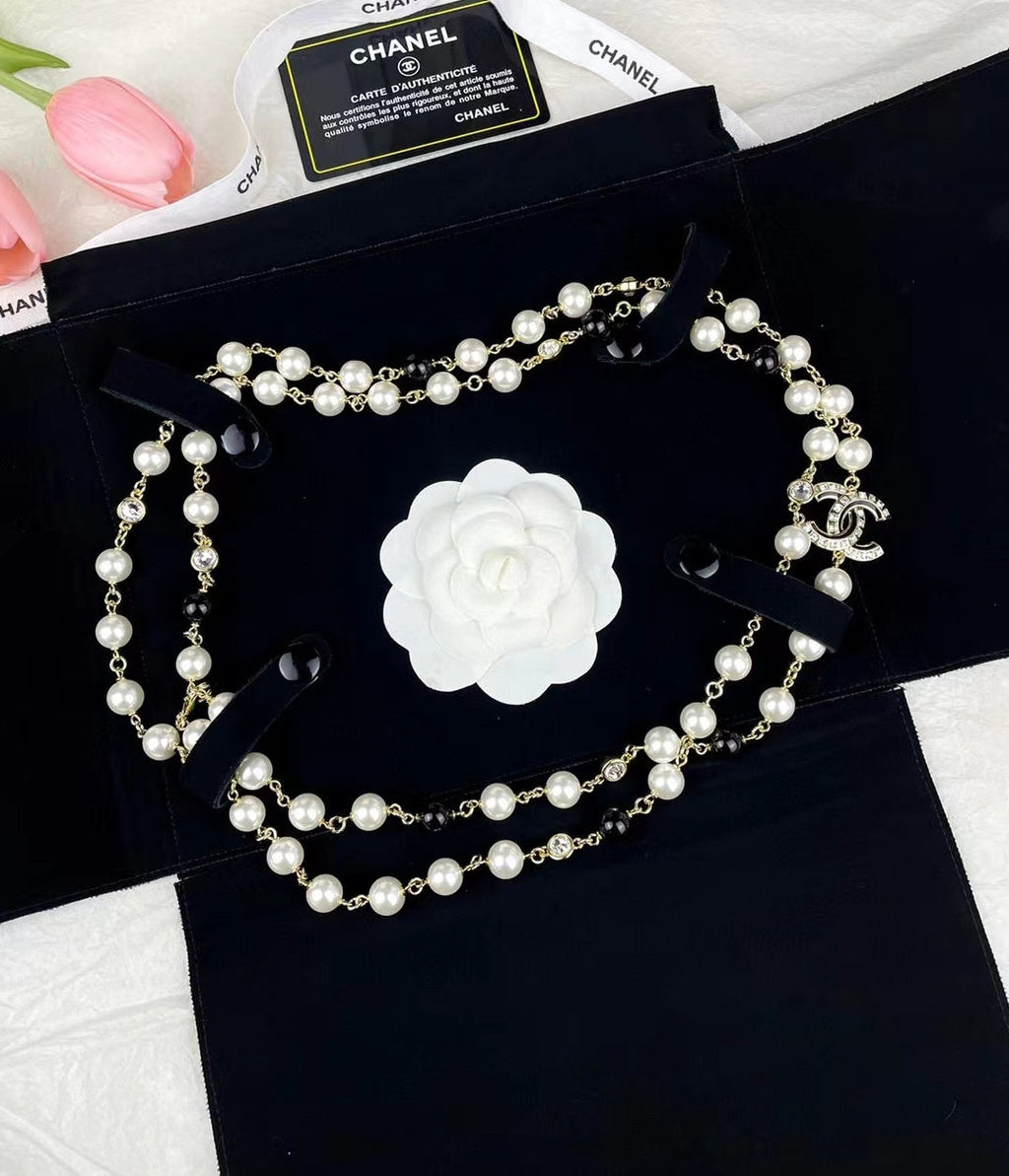 18K Chanel 23S Long Pearls Necklace