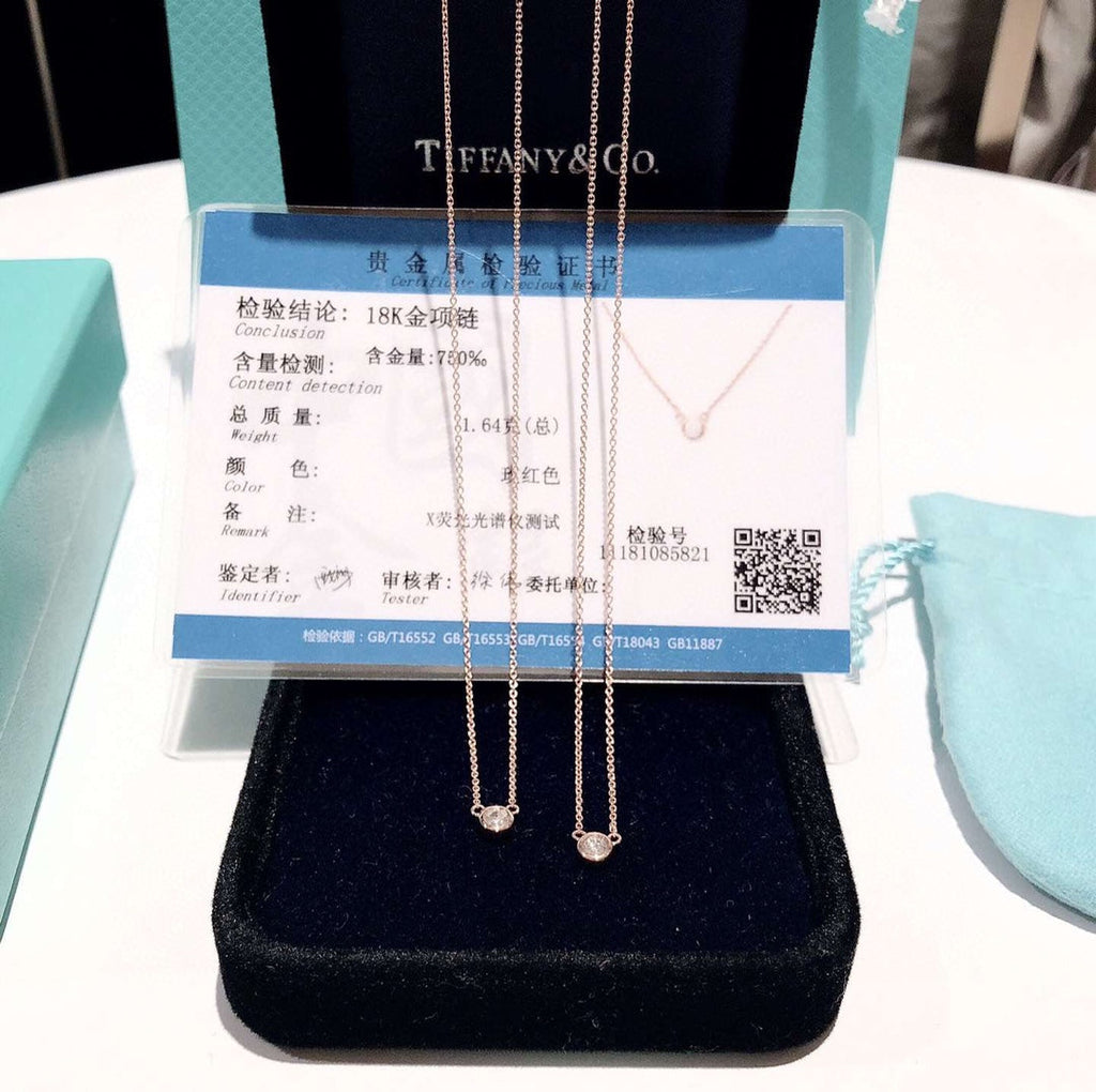 18K Tiffany & Co. Elsa Peretti Diamonds Necklace