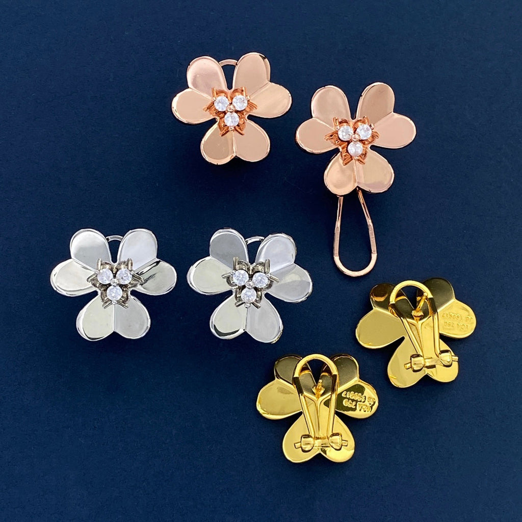 18K Van Cleef & Arpels Frivole Large Model Earrings