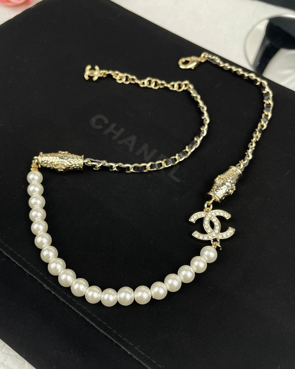 18K Chanel Crystals Choker Necklace