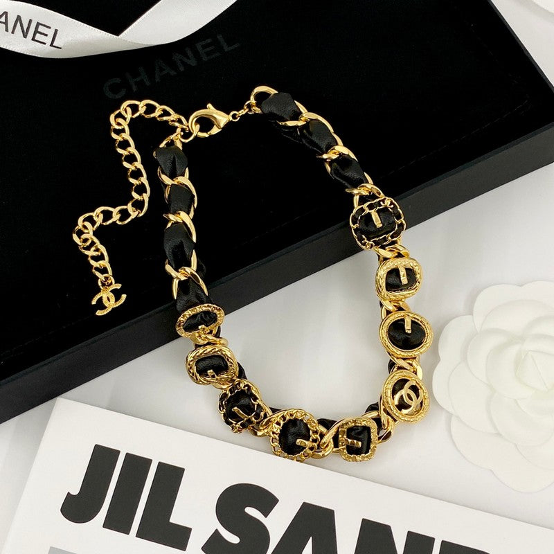 18K Chanel 2024 Leather Necklace