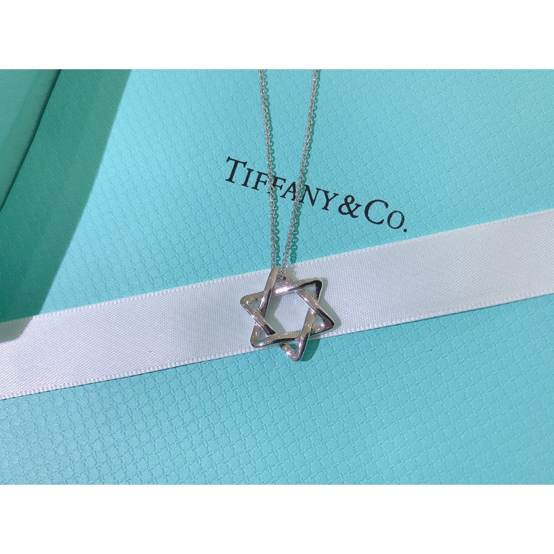 18K Tiffany & Co. Star of David Pendant Necklace