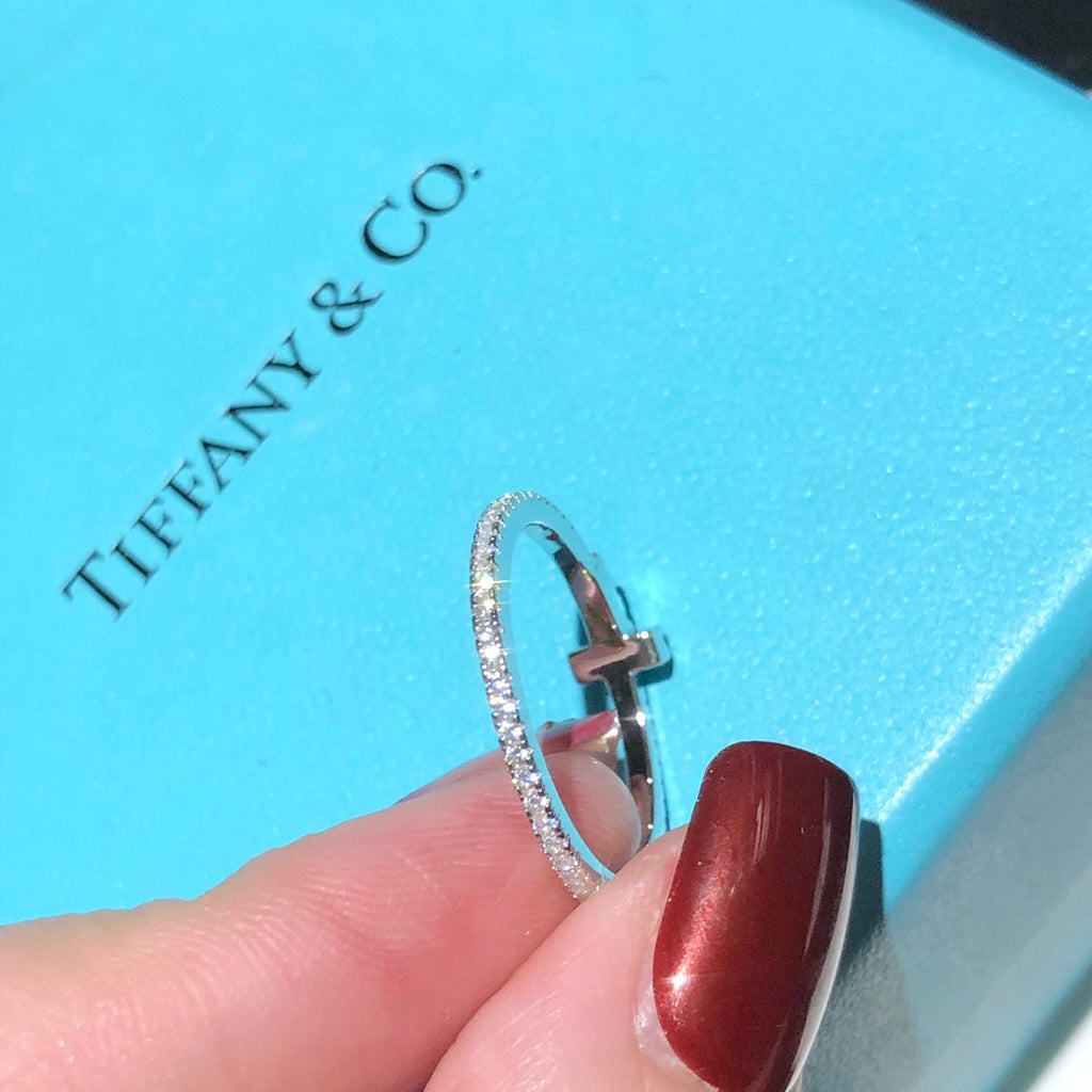 18K Tiffany & Co. Diamond Wire Ring