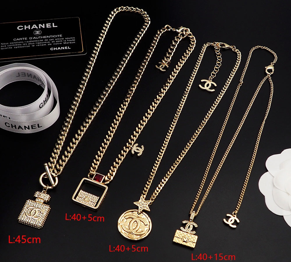18K Chanel Red Bag Pendant Necklace