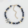 18K Chanel Blue Pearl Necklace