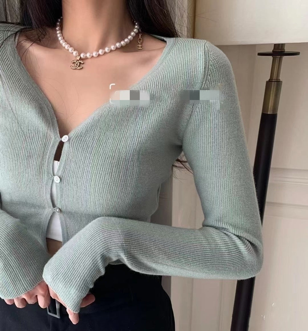 18K Chanel Pearl Chain Necklace