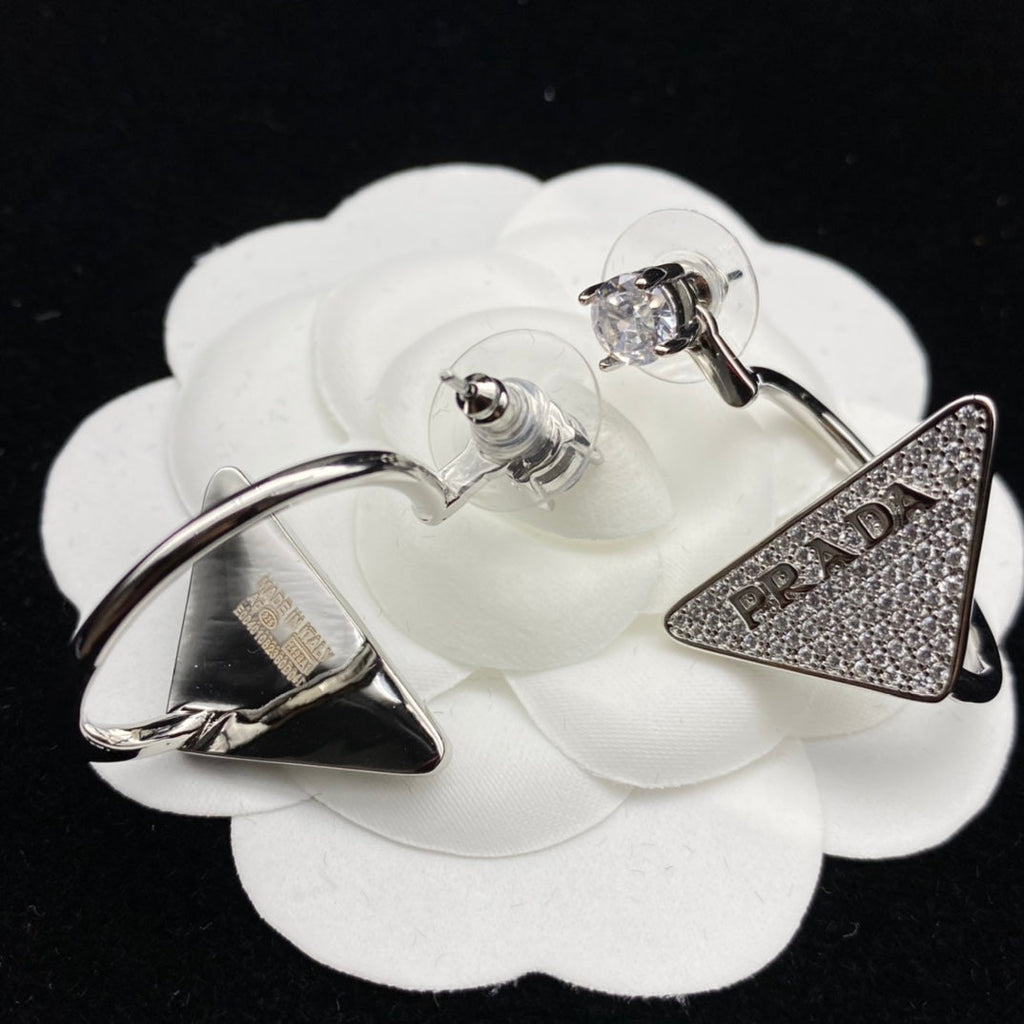 18K Prada Diamond Earrings