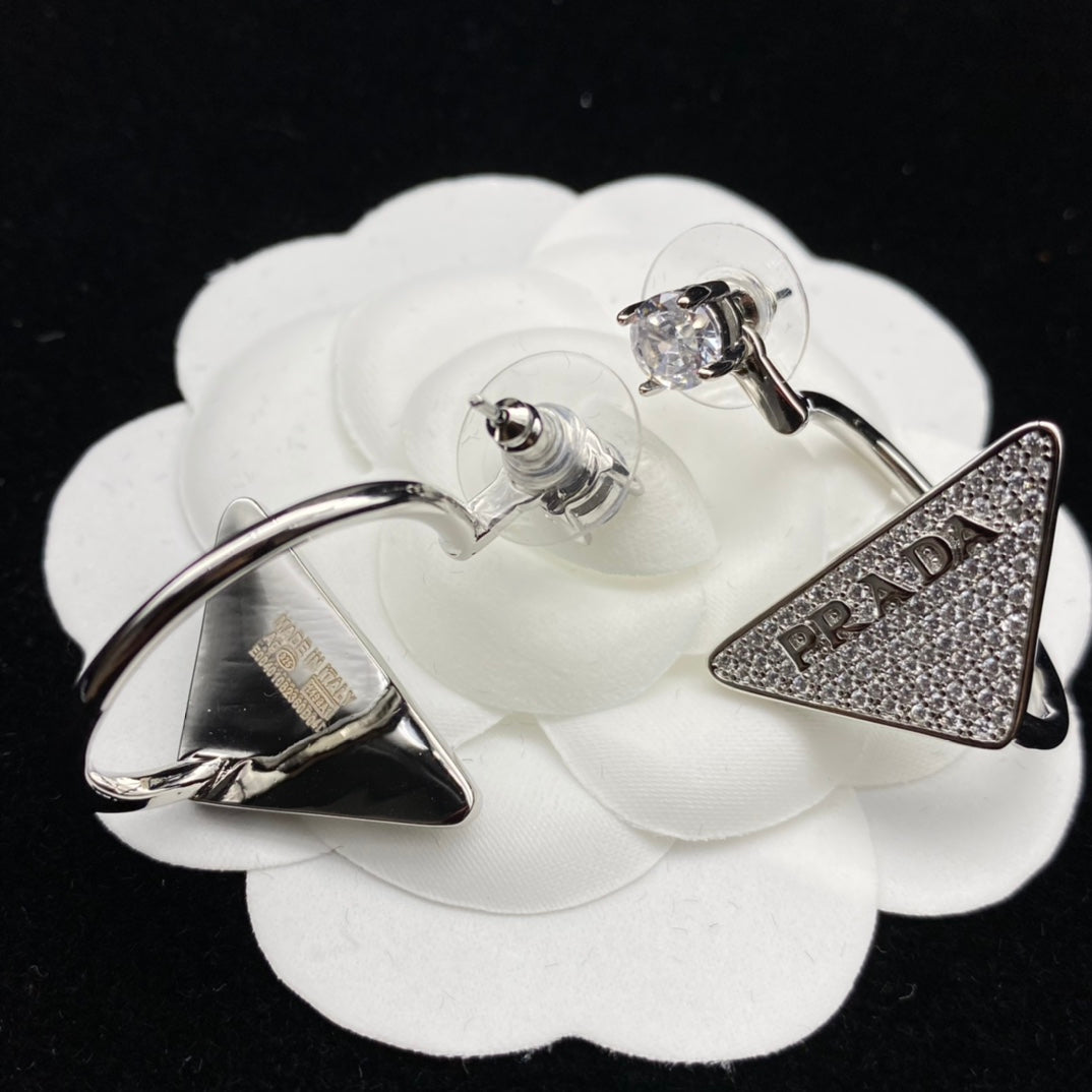 18K Prada Diamond Earrings