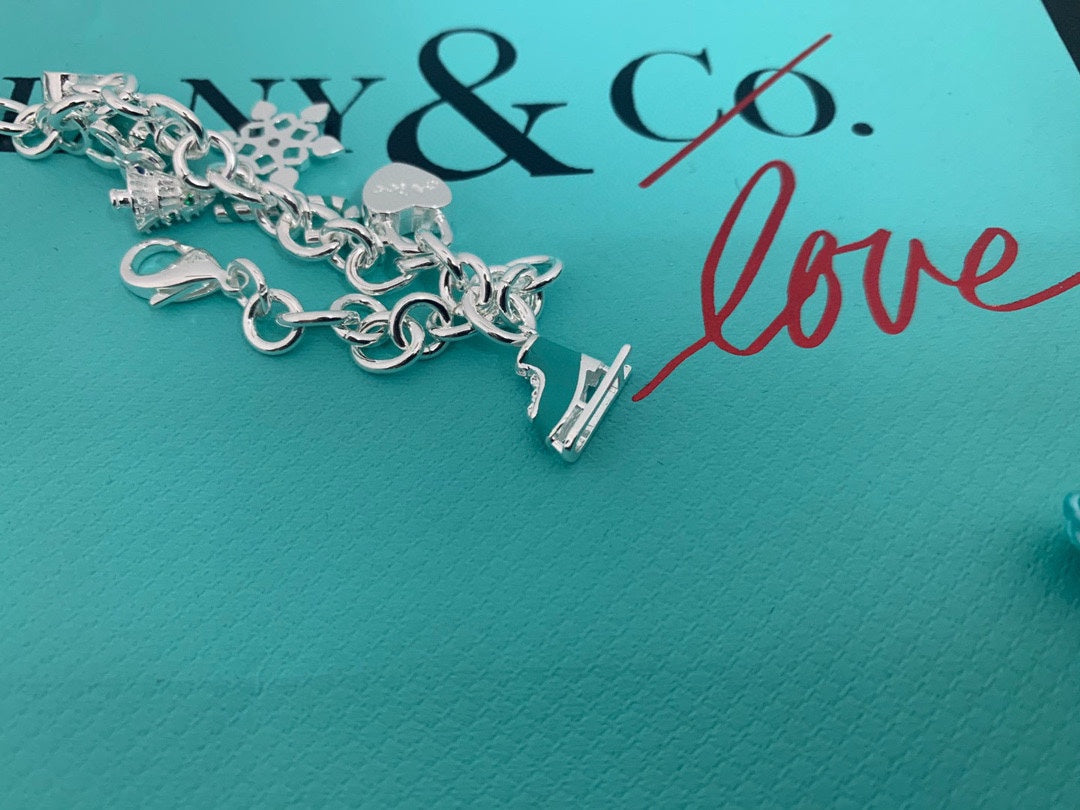 18K Tiffany & Co. Christmas Tag Bracelet
