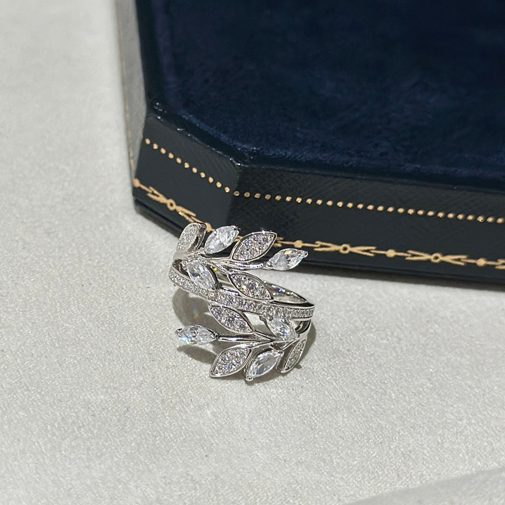 18K Tiffany & Co. Victoria Diamond Vine Bypass Ring