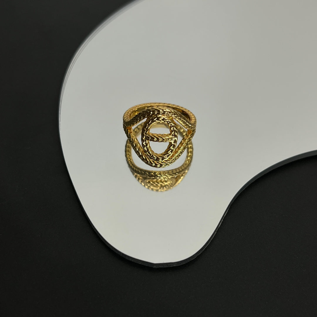 18K Chaine D'Ancre Danae Medium Hermès Ring