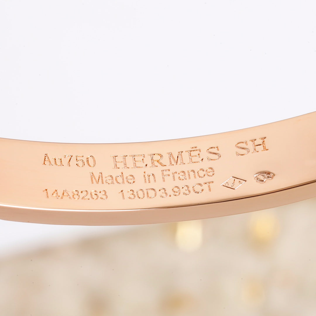 18K Collier De Chien Diamond Hermès Bracelet