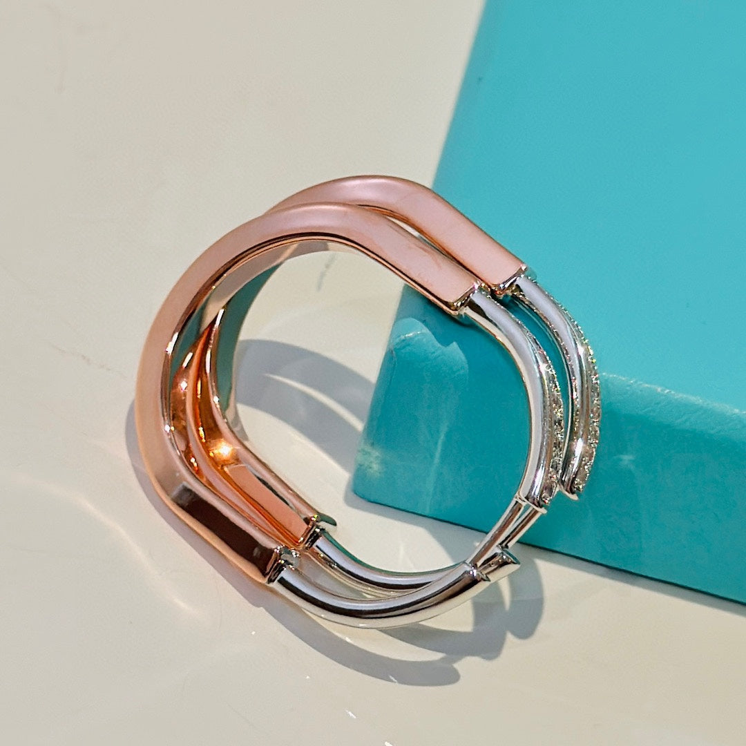 18K Tiffany & Co. Lock Diamond Earrings