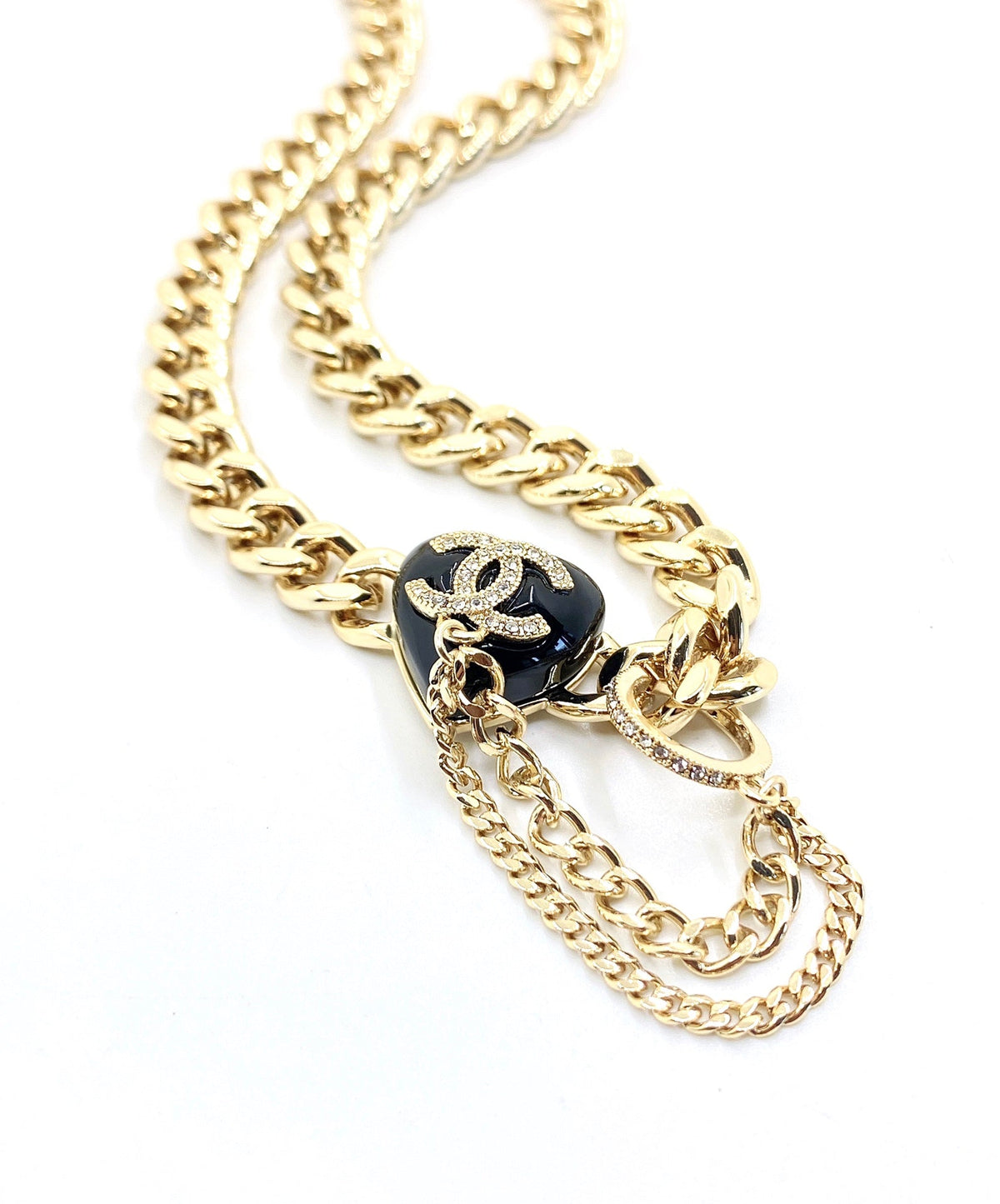 18K Chanel Black Choker Necklace