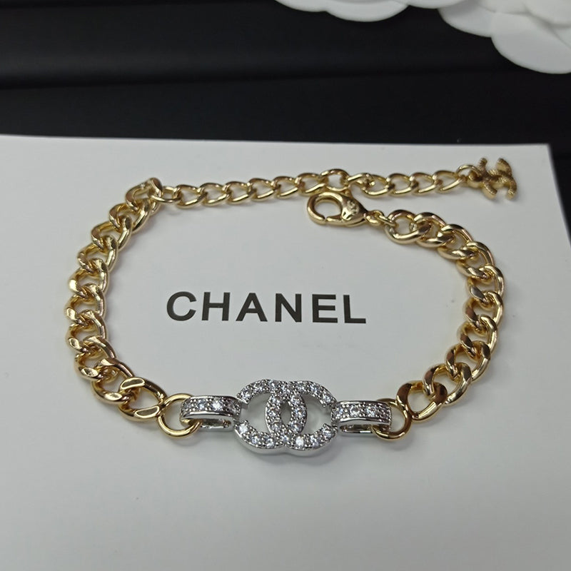 18K Chanel Diamond Chain Bracelet