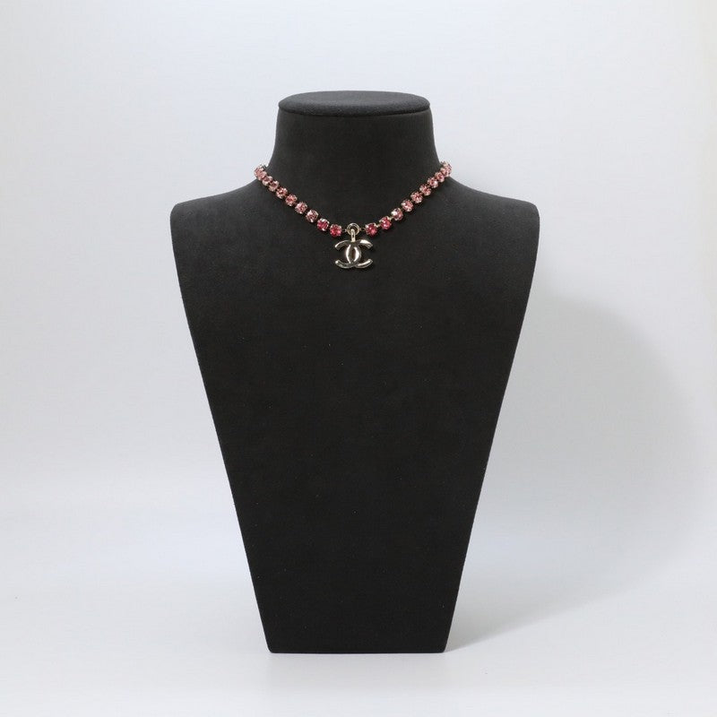 18K Chanel Pink Crystal Necklace