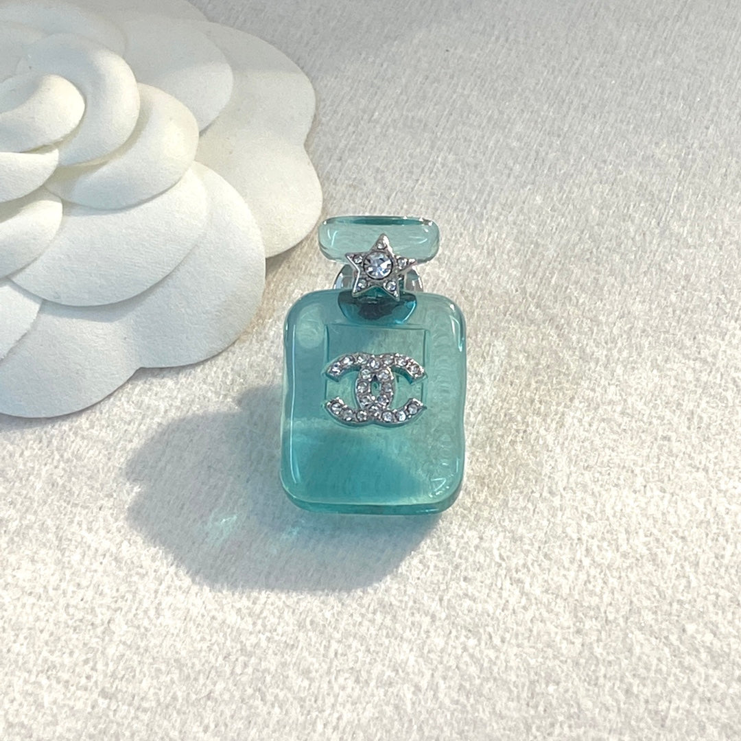 18K Chanel Perfume Color Bottle Brooch
