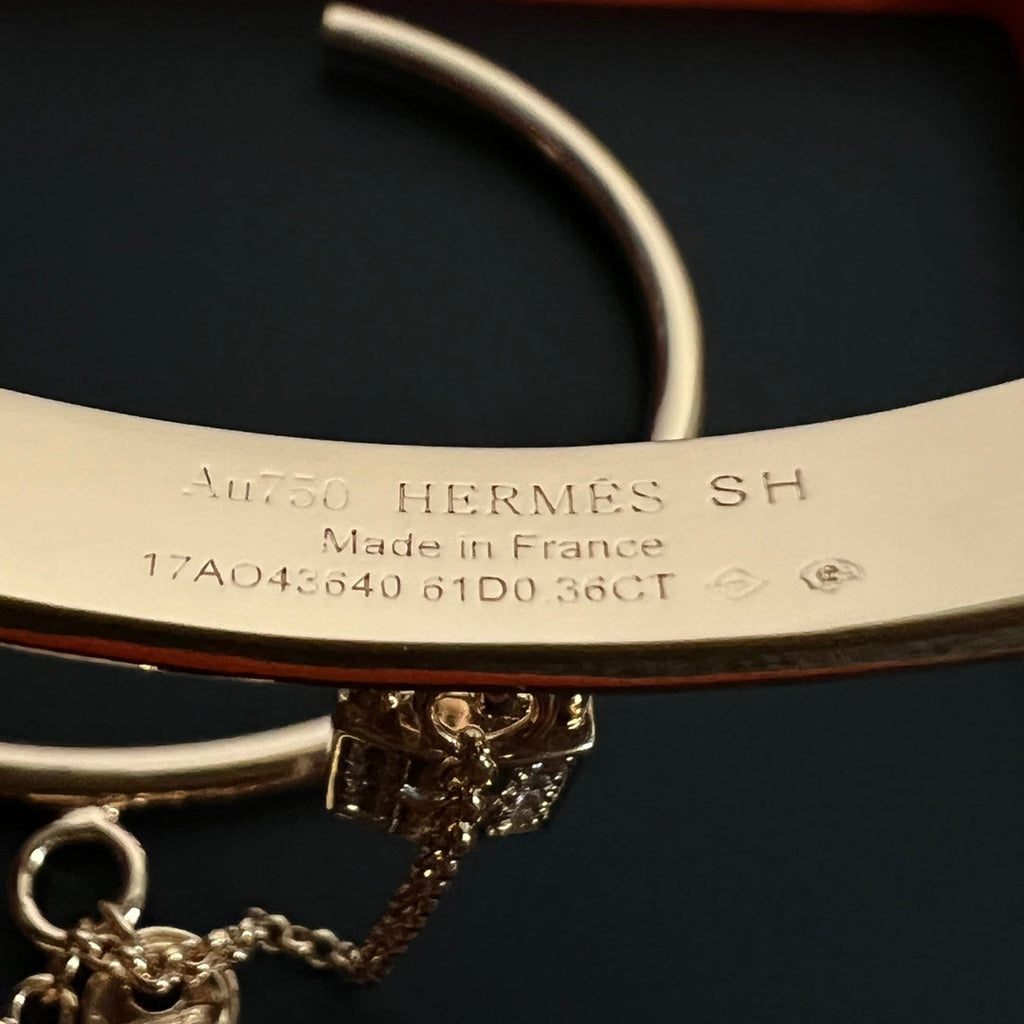 18K Kelly Clochette Diamonds Hermès Bracelet