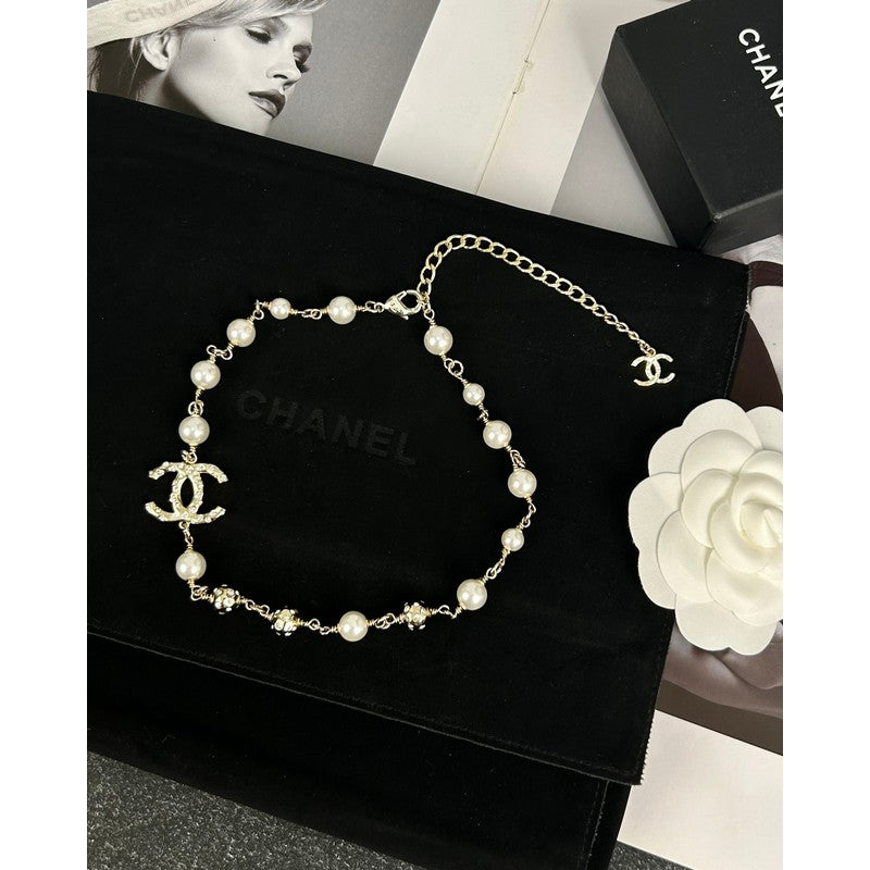 18K Chanel White Pearls Necklace