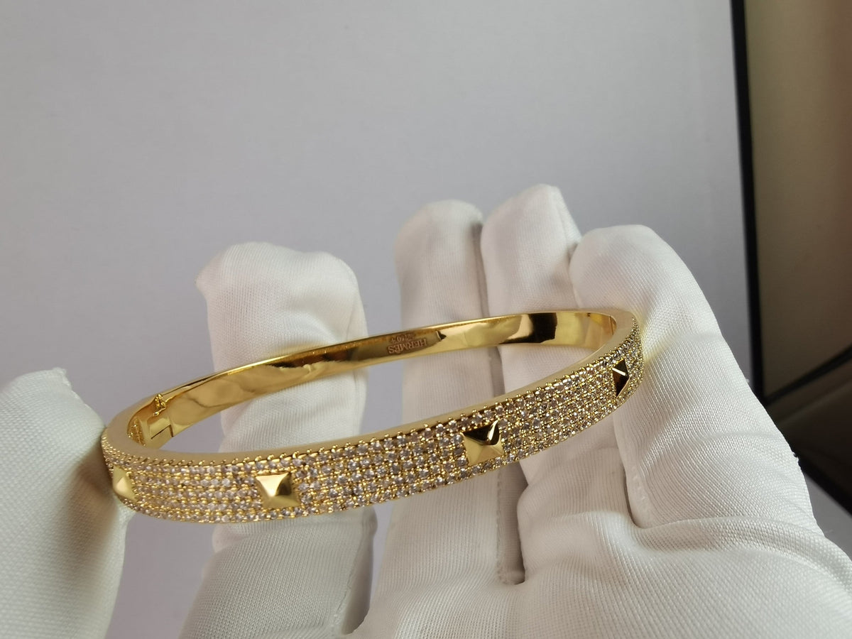 18K Collier De Chien Diamond Hermès Bracelet