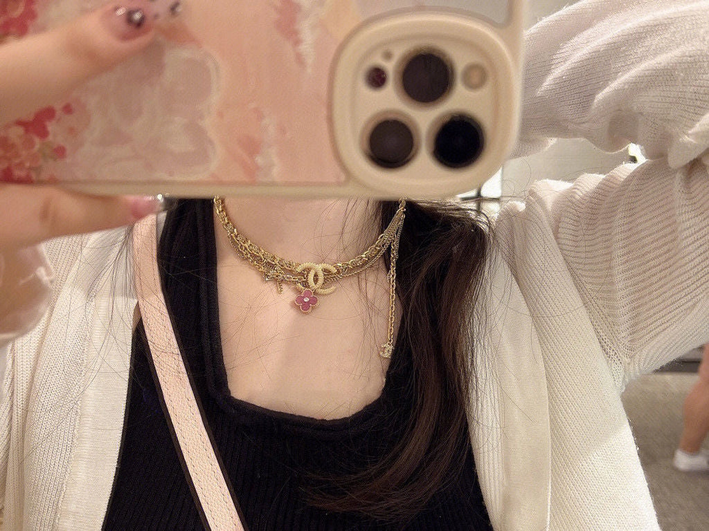18K Chanel Crystals Choker Necklace