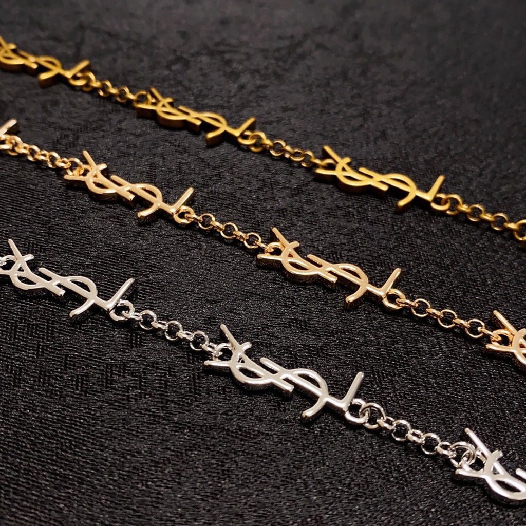 18K Saint Laurent YSL Mini Cassan Bracelet
