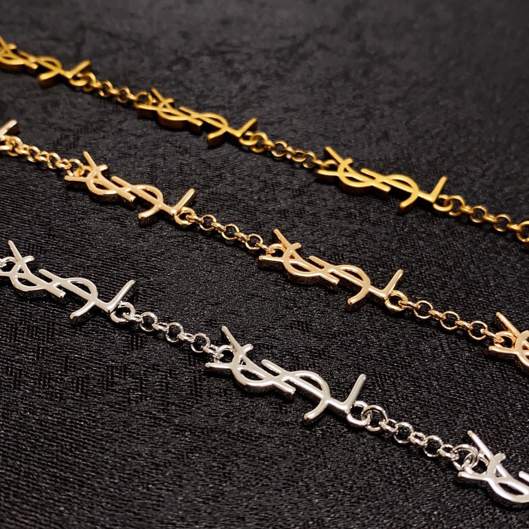 18K Saint Laurent YSL Mini Cassan Bracelet