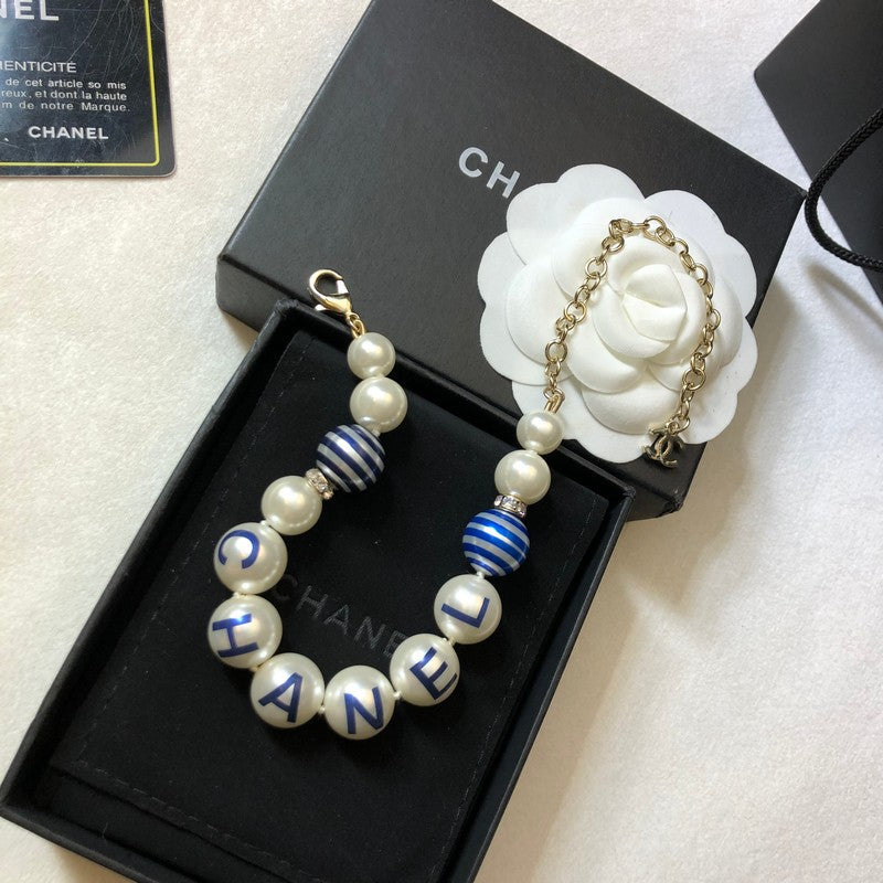 18K Chanel Blue Pearl Bracelet