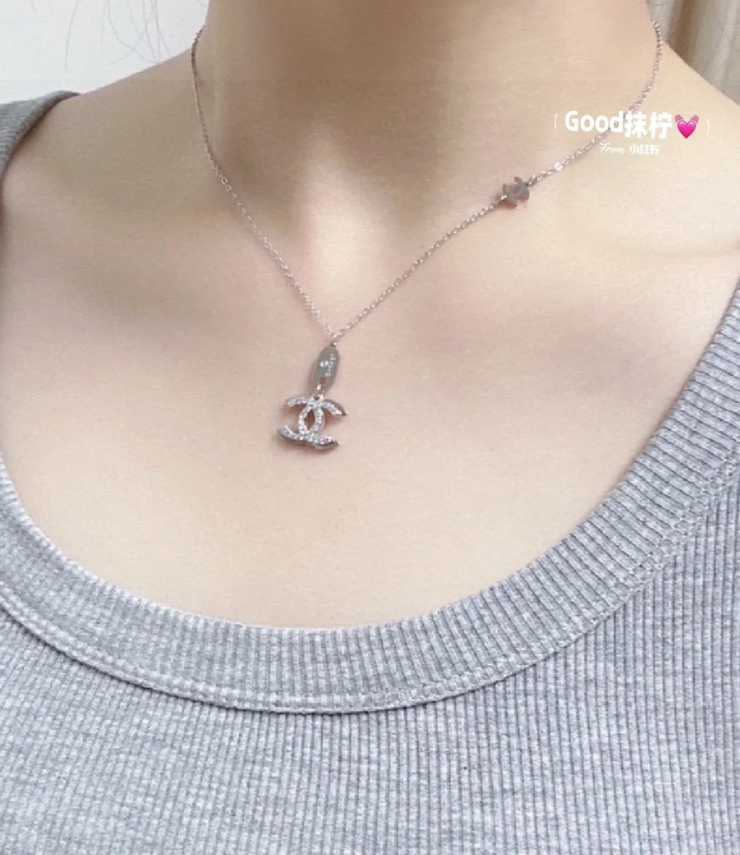 18K Chanel Diamond Long Necklace