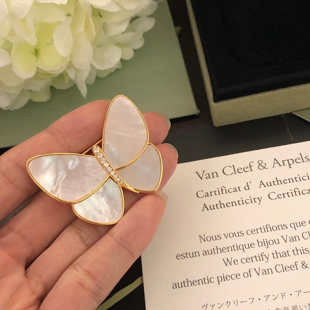 18K Van Cleef & Arpels Butterfly Brooch