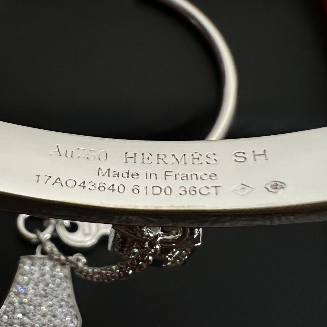 18K Kelly Clochette Diamonds Hermès Bracelet