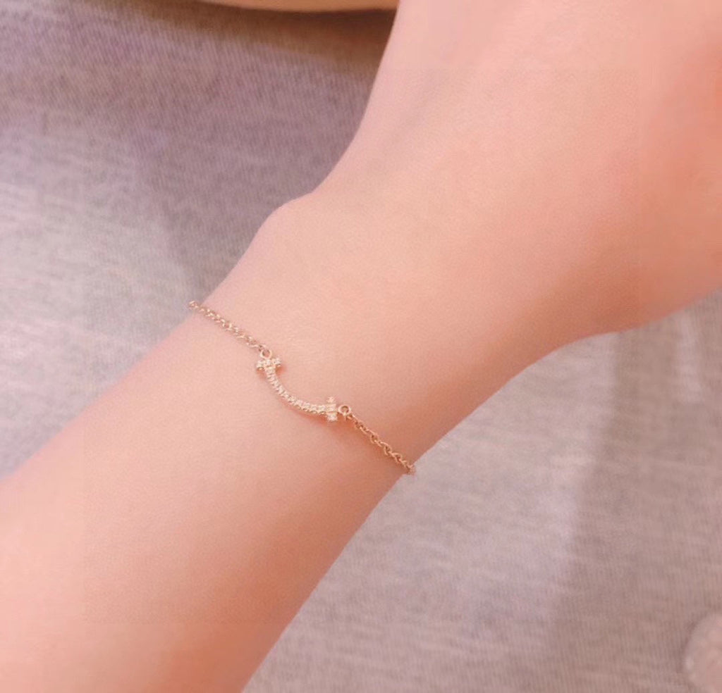 18K Tiffany & Co. Smile Diamond Bracelet