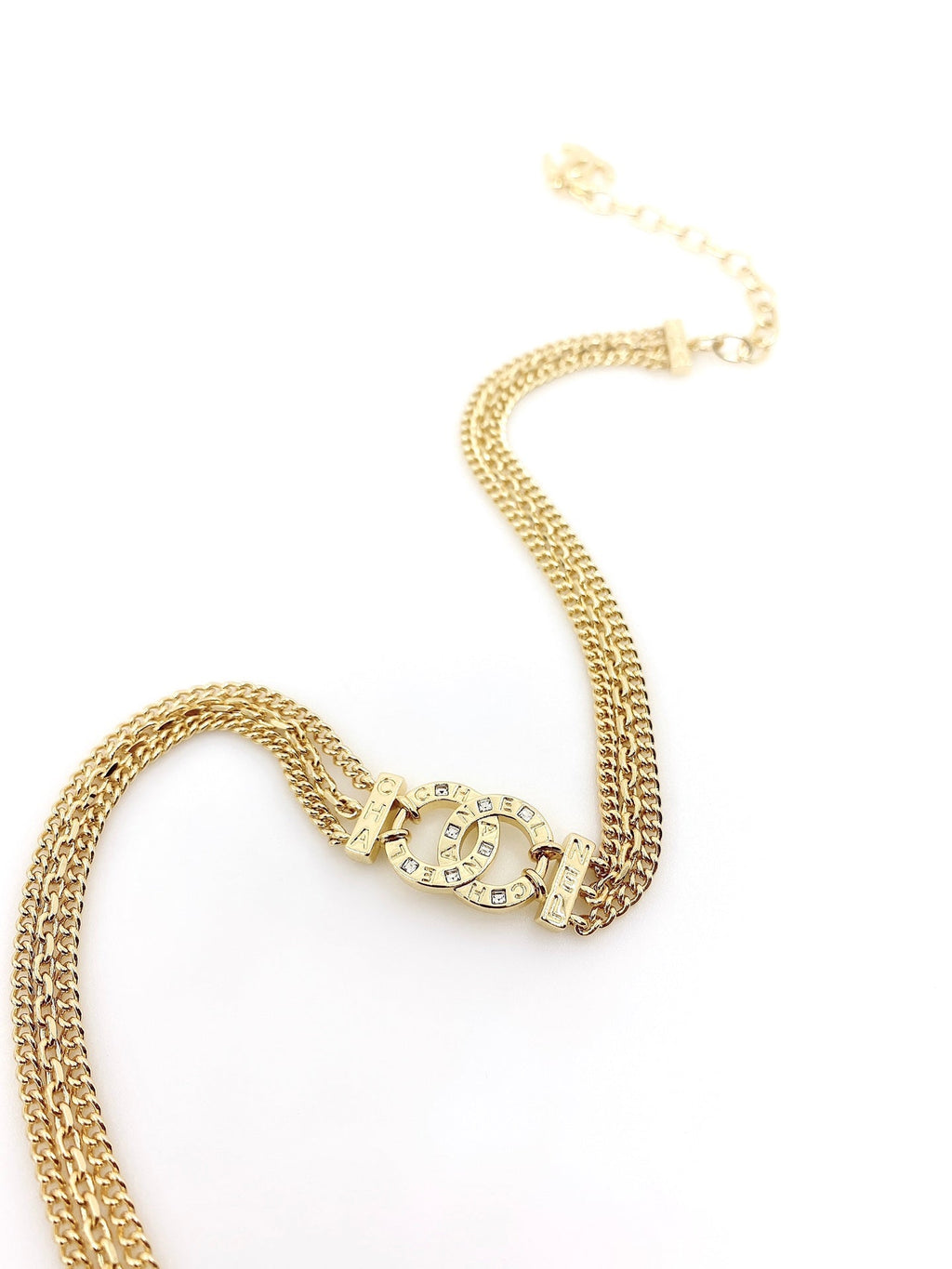 18K Chanel Chain Choker Necklace