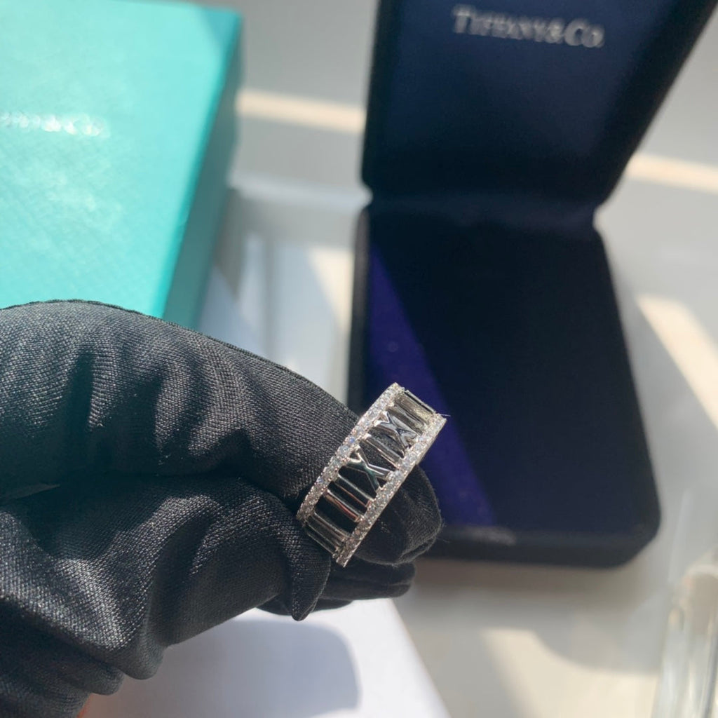 18K Tiffany & Co. Atlas Open Diamond Ring