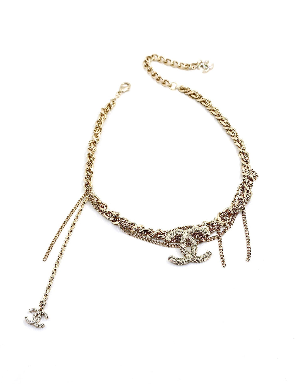 18K Chanel Crystals Choker Necklace
