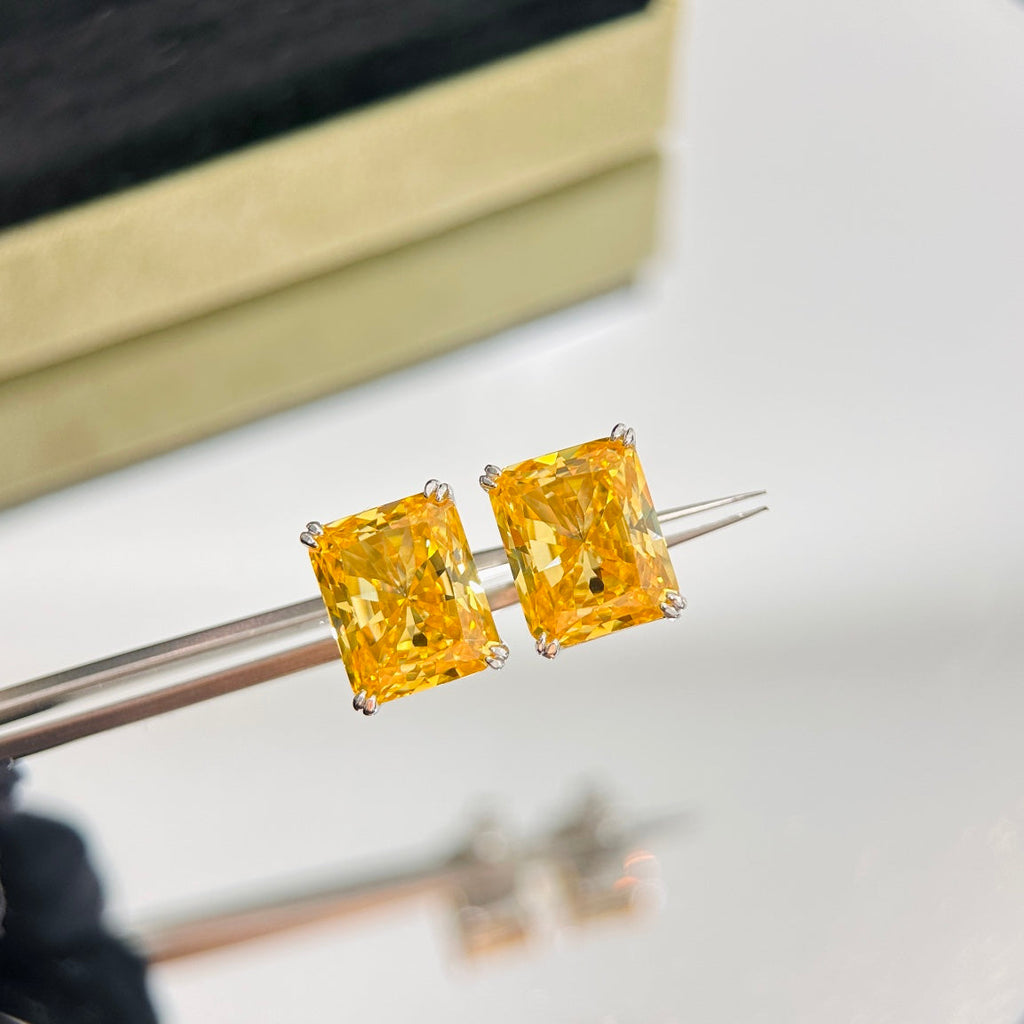 18K Tiffany & Co. Yellow Crystal Earrings