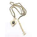18K Chanel Heart Pendant Necklace