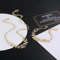 18K Chanel Script Chain Necklace