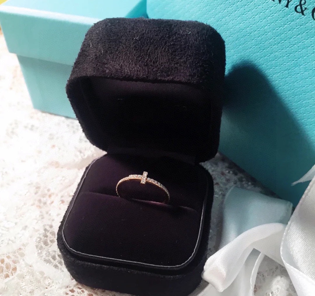18K Tiffany & Co. Diamond Wire Ring