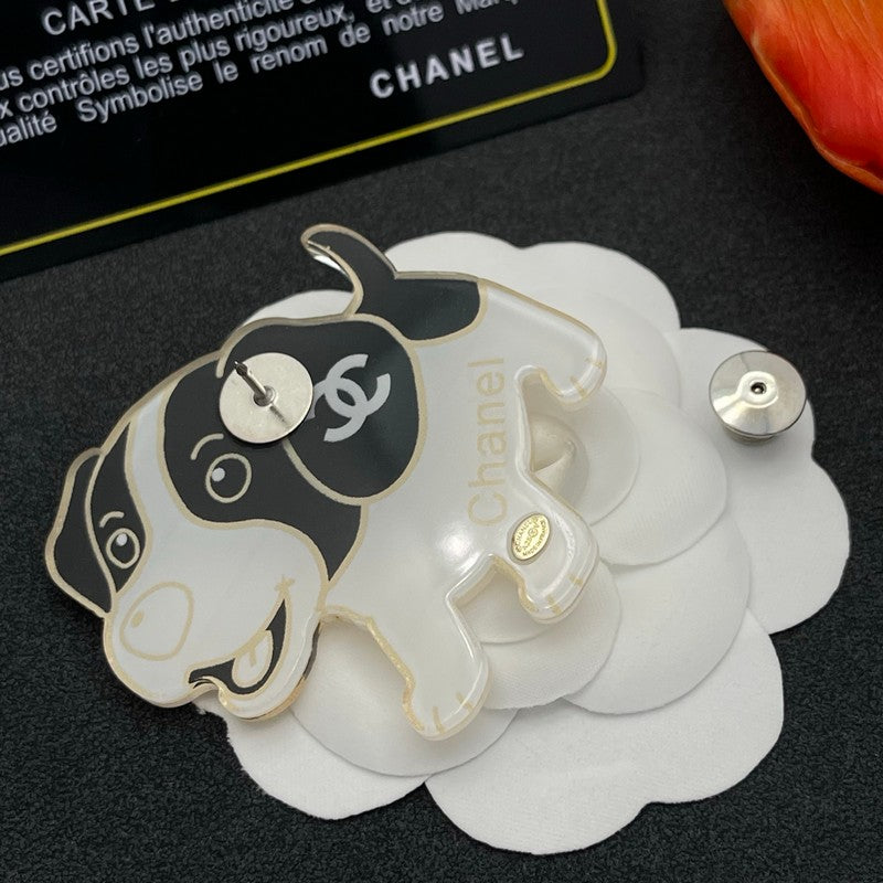 18K Chanel Dog Brooch