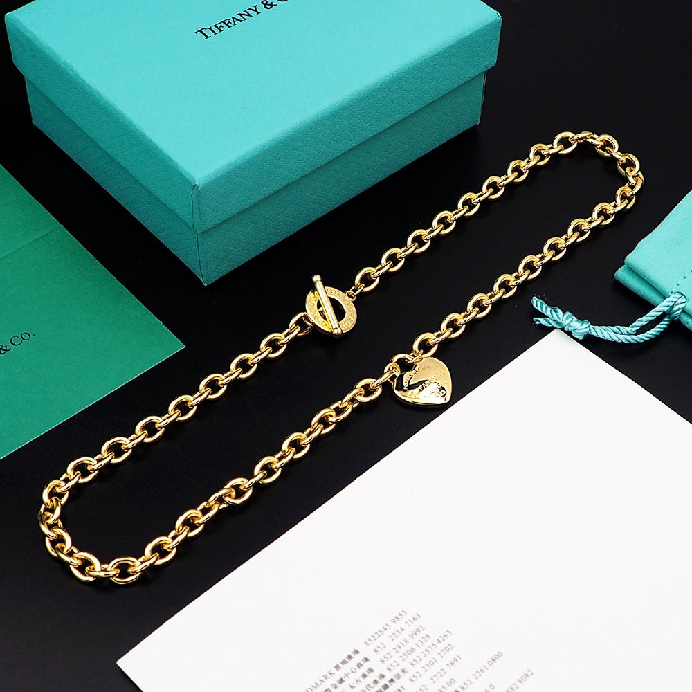 18K Tiffany & Co. Tag Chain Necklace