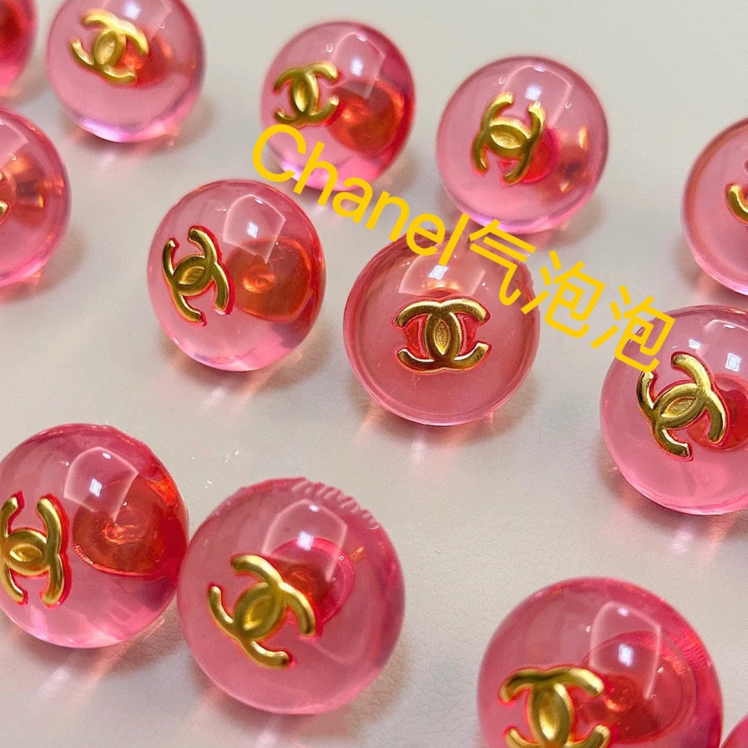 18K Chanel Pink Crystal Earrings