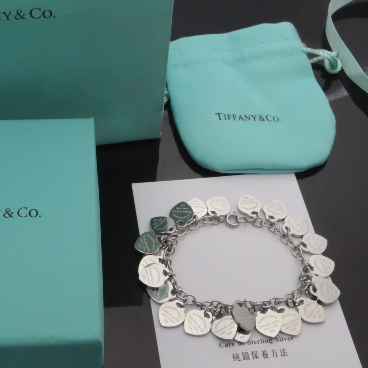 18K Tiffany & Co. Heart Tag Bracelet