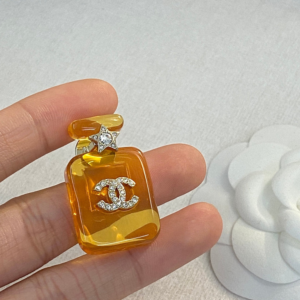 18K Chanel Perfume Color Bottle Brooch