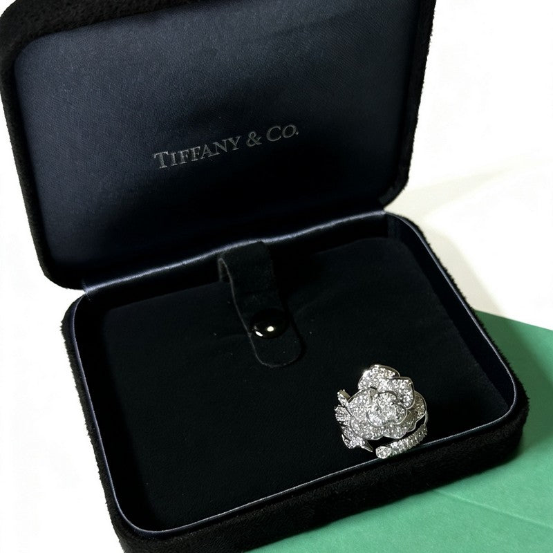 18K Tiffany & Co. Flower Diamond Ring